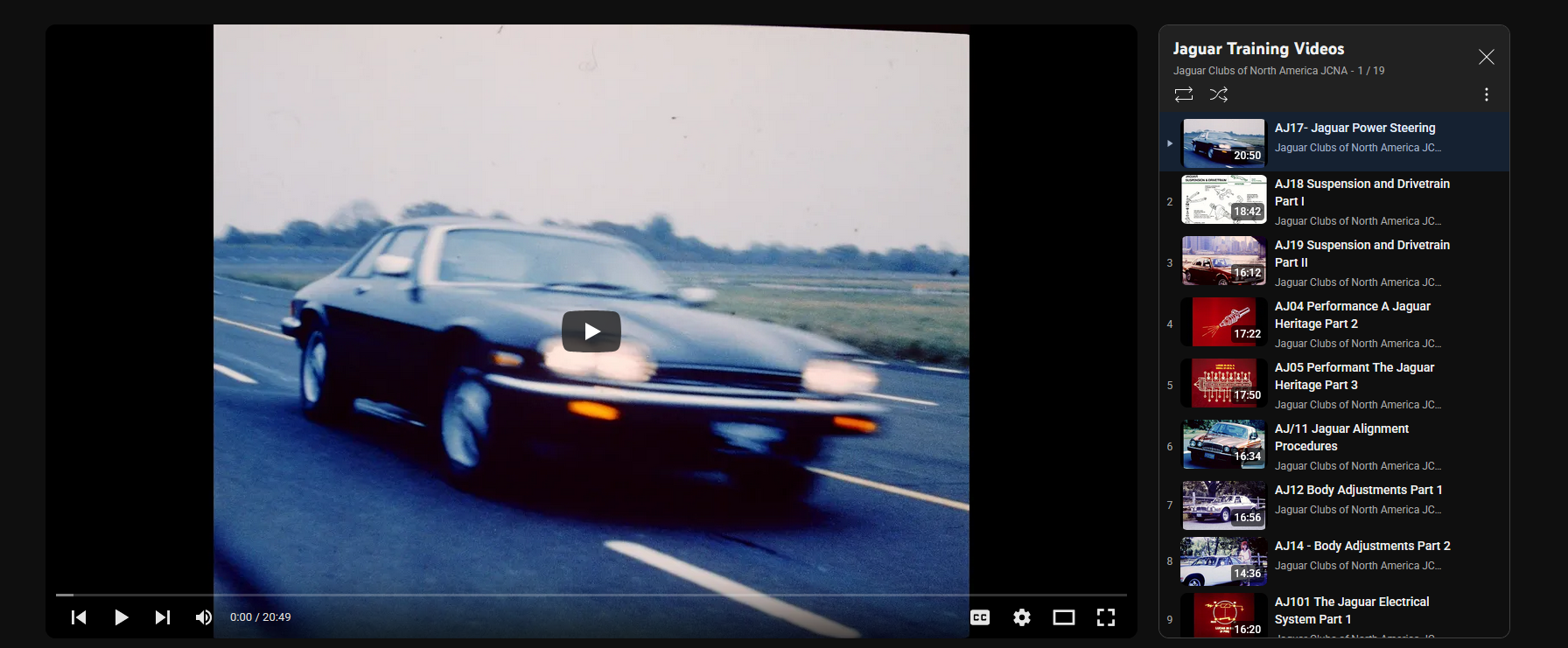 jaguar training videos